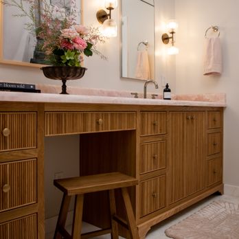 Cavalier Builders - Pink Onyx Bathroom - General Contractors Near Me - Woodland Hills, California