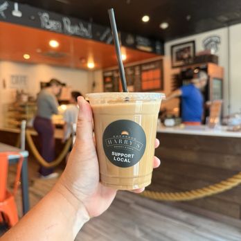 Empanada Harry's Bakery and Cafe - Hazelnut iced latte - Venezuelan Near Me - Miami, Florida Empanada Harry's Bakery and Cafe - Hazelnut iced latte - Venezuelan Near Me - Miami, Florida