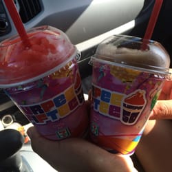 7-Eleven - Cherry and coke slurpees