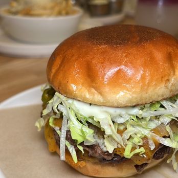 Cosmos Burger - Spicy Jam burger is not too hot and has great flavor - Burgers Near Me - Oceanside, California