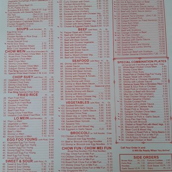 Foo Sing Kitchen - Full menu 2 of 2 - Chinese Near Me - Mastic, New York