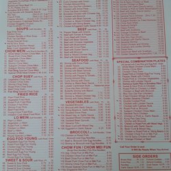 Foo Sing Kitchen - Full menu 2 of 2