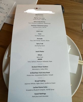 Menu photo 4 Bond ST New York, NY