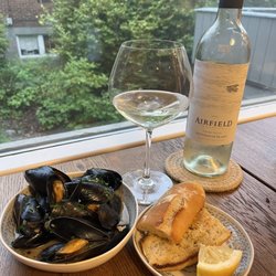The Fresh Fish - Mussels and wine from their store