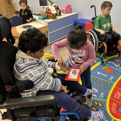 Beyond Blindness - Classroom friends using tactile cues