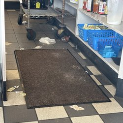 Waffle House - I know it's a Waffle House, but I've never seen this much trash on the floor. I had to step over trash just to walk in the door.