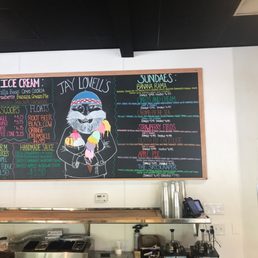 Jay's has ice cream to go with their pies.