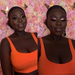 Glammed by Vee - Full glam look! Look how beautiful my model is!!! Loved this look