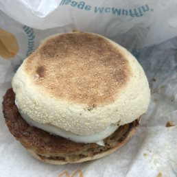 Sausage egg McMuffin Sausage egg McMuffin