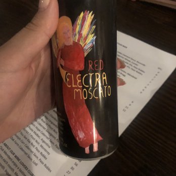 Blend Wine Room - a can of red electric moscato - Wine Bars Near Me - Visalia, California