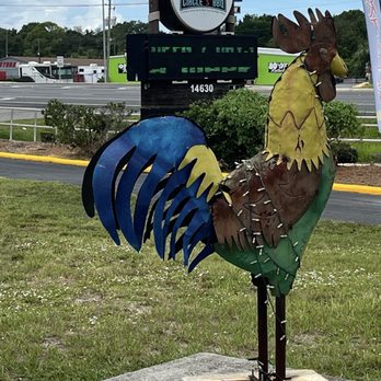 Circle S BBQ - Looking out to the street - Barbeque Near Me - Hudson, Florida