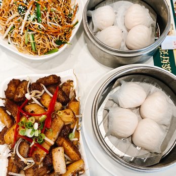 Tim Ho Wan - Some of our faves: Pan fried noodles, Steamed Shrimp Dumplings And Pan Fried Rice Roll with House Made XO Sauce - Dim Sum Near Me - Irvine, California Tim Ho Wan - Some of our faves: Pan fried noodles, Steamed Shrimp Dumplings And Pan Fried Rice Roll with House Made XO Sauce - Dim Sum Near Me - Irvine, California