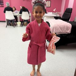 Little Divas Day Spa - That smile is priceless!!!! She's a hard kid to please