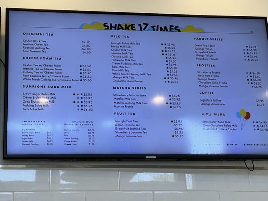 Menu photo 3 Sunright Tea Studio Irvine, CA Menu photo 3 Sunright Tea Studio Irvine, CA