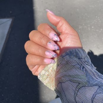 Belle Nails and Spa - Acrylic Set with Chrome detailing by Jean - Nail Salons Near Me - Concord, California Belle Nails and Spa - Acrylic Set with Chrome detailing by Jean - Nail Salons Near Me - Concord, California