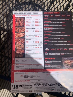 Menu photo 2 Jet's Pizza Tempe, AZ
