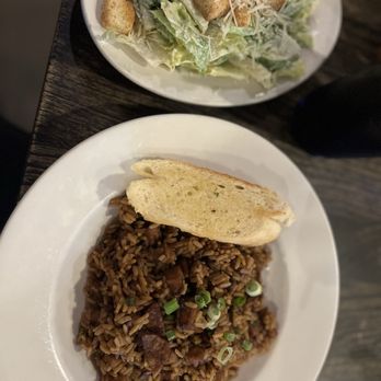 Cypress Grill - Jambalaya & Side Caesar Salad - American Near Me - Austin, Texas