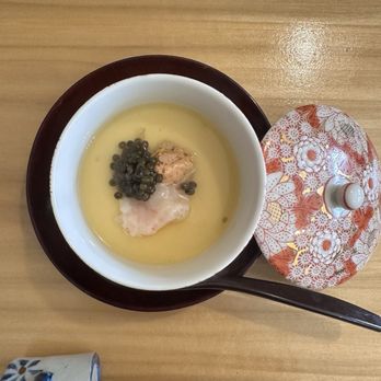 Sushi Masuyoshi - Egg custard with prawn and caviar - Sushi Bars Near Me - Culver city, California