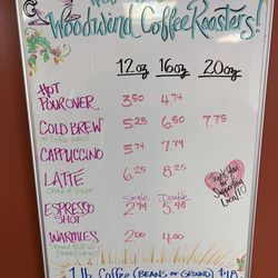 Woodwind Coffee Roasters - Menu
