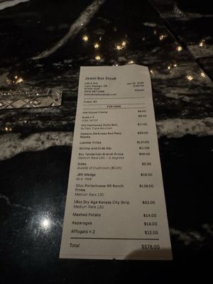 Menu photo 1 Jewel Box Steak Lake Oswego, OR Menu photo 1 Jewel Box Steak Lake Oswego, OR