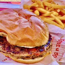 Miller’s Dog-N-Suds Drive In - Double Cheeseburger & Fries