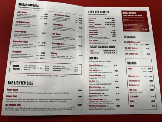 Menu photo 4 The Burger Joint & Brew San Diego, CA Menu photo 4 The Burger Joint & Brew San Diego, CA