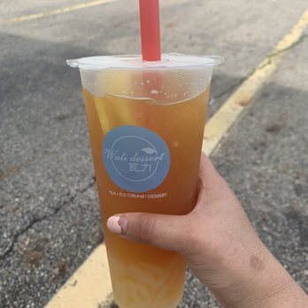 Wali Dessert - Passion-fruit lemon tea with coconut jelly - Ice Cream & Frozen Yogurt Near Me - Columbus, Ohio Wali Dessert - Passion-fruit lemon tea with coconut jelly - Ice Cream & Frozen Yogurt Near Me - Columbus, Ohio