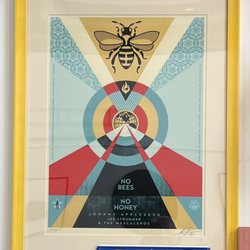Daisy Chain Coffee - Shepard Fairey tribute to bees/Joe Strummer.