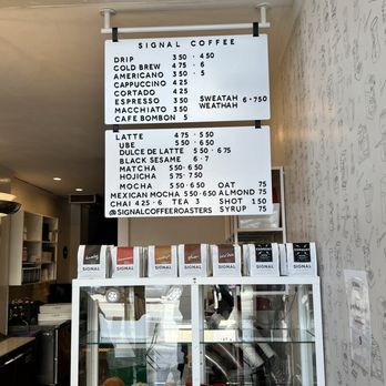 SIGNAL Coffee Roasters - menu - Coffee Roasteries Near Me - Alameda, California SIGNAL Coffee Roasters - menu - Coffee Roasteries Near Me - Alameda, California