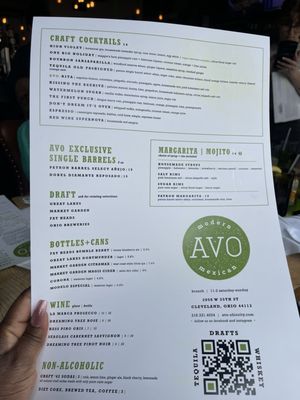 Menu photo 2 Avo Modern Mexican Cleveland, OH Menu photo 2 Avo Modern Mexican Cleveland, OH