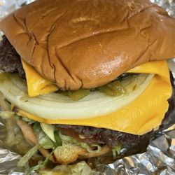 Debbie's Drive In - Green chile burger, mustard and ketchup killed the green chile flavor.