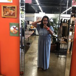 Union Market Mankato - The dress I bought - Gina helped zip me up!