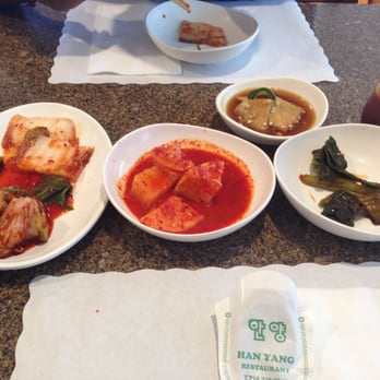 Han Yang - Three kinds of Kimchi as Ban-Chan (Han Yang) - Korean Near Me - Buena Park, California
