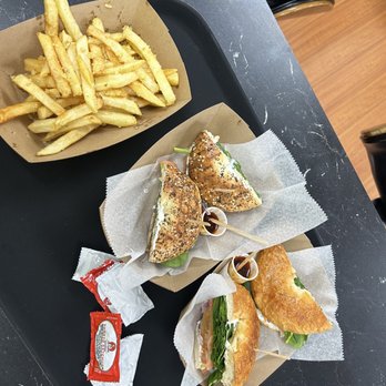 Cafe Uccello - Lox Bagel and Garlic Fries - Breakfast & Brunch Near Me - Oakland, California Cafe Uccello - Lox Bagel and Garlic Fries - Breakfast & Brunch Near Me - Oakland, California