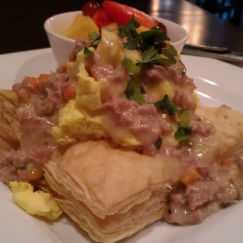 Red Cow St. Paul - Breakfast pot pie with a side of fresh fruit. - Burgers Near Me - St Paul, Minnesota Red Cow St. Paul - Breakfast pot pie with a side of fresh fruit. - Burgers Near Me - St Paul, Minnesota