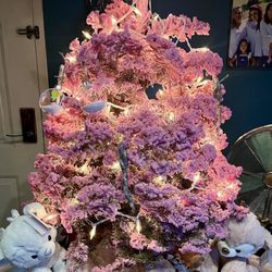 Morning Glory Farm Christmas Trees - Pink flocked tree i just love their work