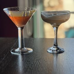 Lebowski’s Taproom - Fall drink specials:  L- Salted Caramel Pear-Tini R- Drunkin Pum'kin Latte
