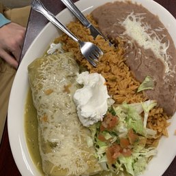 Green wet burrito Green wet burrito