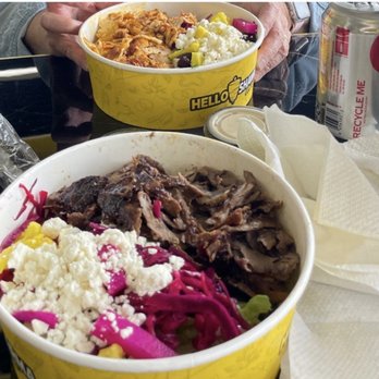 Hello Shawarma - Lamb and chicken bowls, with a large variety of toppings. Salad Bowl - Mediterranean Near Me - Niles, Illinois