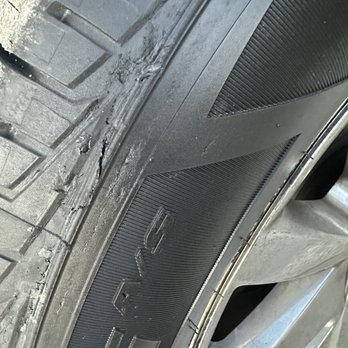 Just Tires - "New tire" not looking perfect, just installed by "just tires" - Tires Near Me - Tustin, California