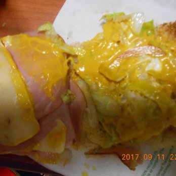 Subway - drenched in mustard, inedible - Sandwiches Near Me - Picayune, Mississippi