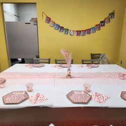 As You Wish Pottery - Decorated table for food before painting!!