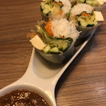 Grand Buddha Bistro - Rice paper wraps with peanut sauce - Vietnamese Near Me - Castlegar, British Columbia