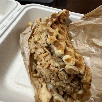 The Roost - Waffle taco - maple rosemary chicken - Coffee & Tea Near Me - Wakarusa, Indiana