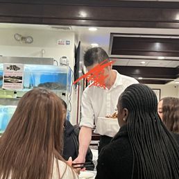 The waiter who denied us to make orders then take the order from another group. The waiter who denied us to make orders then take the order from another group.