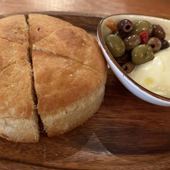 Isabelle's Osteria - Focaccia with ricotta and olives - Italian Near Me - New York, New York