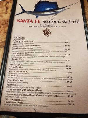 Menu photo 6 Santa Fe Seafood & Grill Santa Fe, TX Menu photo 6 Santa Fe Seafood & Grill Santa Fe, TX