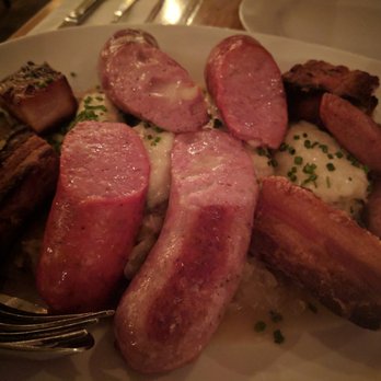 Cafe Katja - Sausage sampler for two - German Near Me - New York, New York Cafe Katja - Sausage sampler for two - German Near Me - New York, New York
