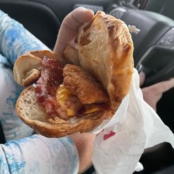 Dunkin' - Chicken Croissant Chicken was size of golfball