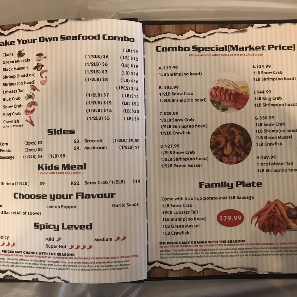 Craving Crab - Menu - Seafood Near Me - Tulsa, Oklahoma